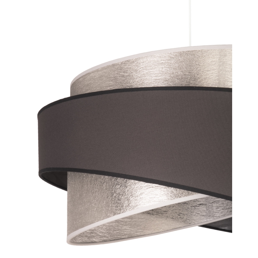 Duolla - Chandelier on a string BROOKLYN 1xE27/40W/230V d. 50 cm silver/black