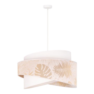 Duolla - Chandelier on a string BROOKLYN 1xE27/40W/230V d. 50 cm white/brass