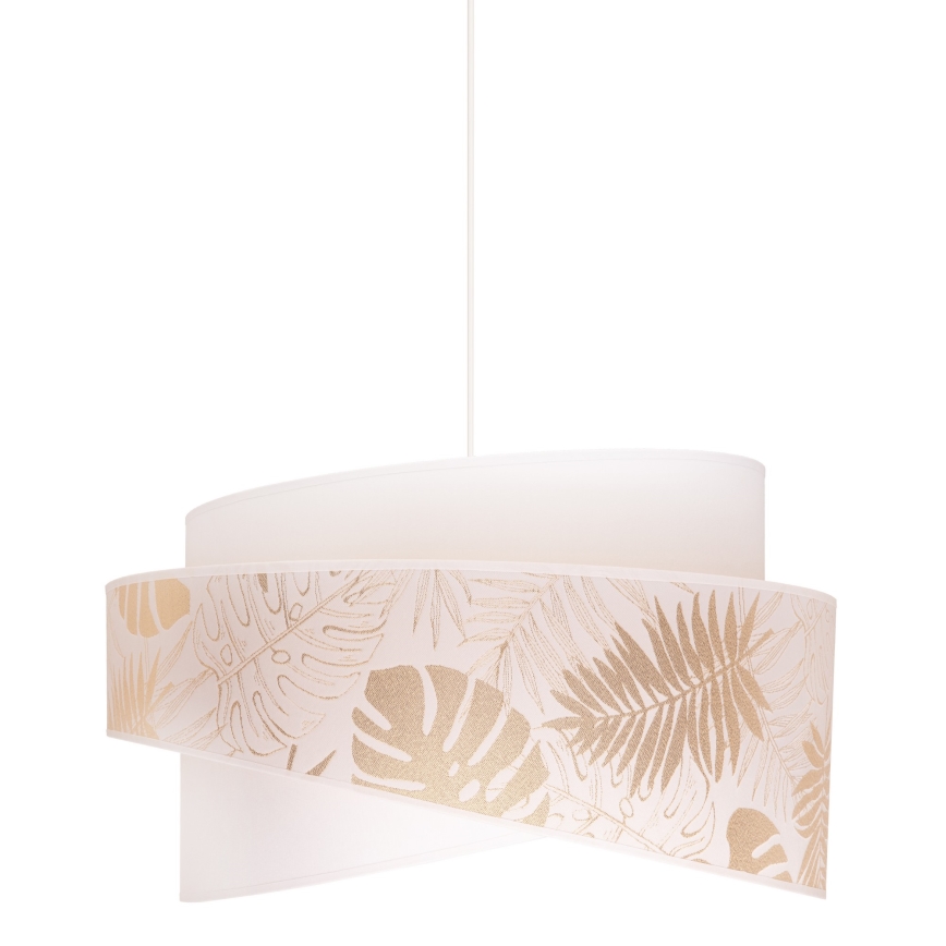 Duolla - Chandelier on a string BROOKLYN 1xE27/40W/230V d. 50 cm white/brass