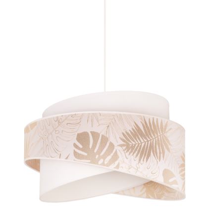Duolla - Chandelier on a string BROOKLYN 1xE27/40W/230V d. 50 cm white/brass
