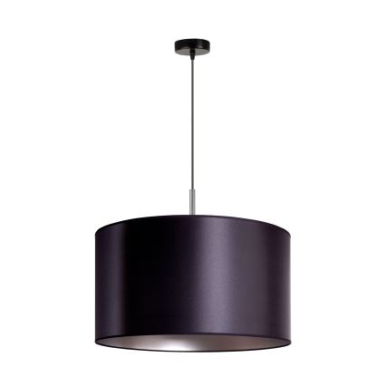 Duolla - Chandelier on a string CANNES 1xE27/15W/230V d. 45 cm black/silver