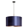 Duolla - Chandelier on a string CANNES 1xE27/15W/230V d. 45 cm blue/copper