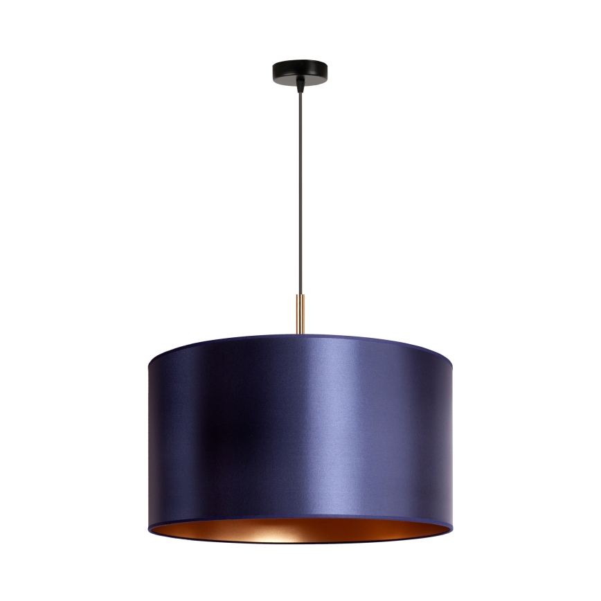 Duolla - Chandelier on a string CANNES 1xE27/15W/230V d. 45 cm blue/copper