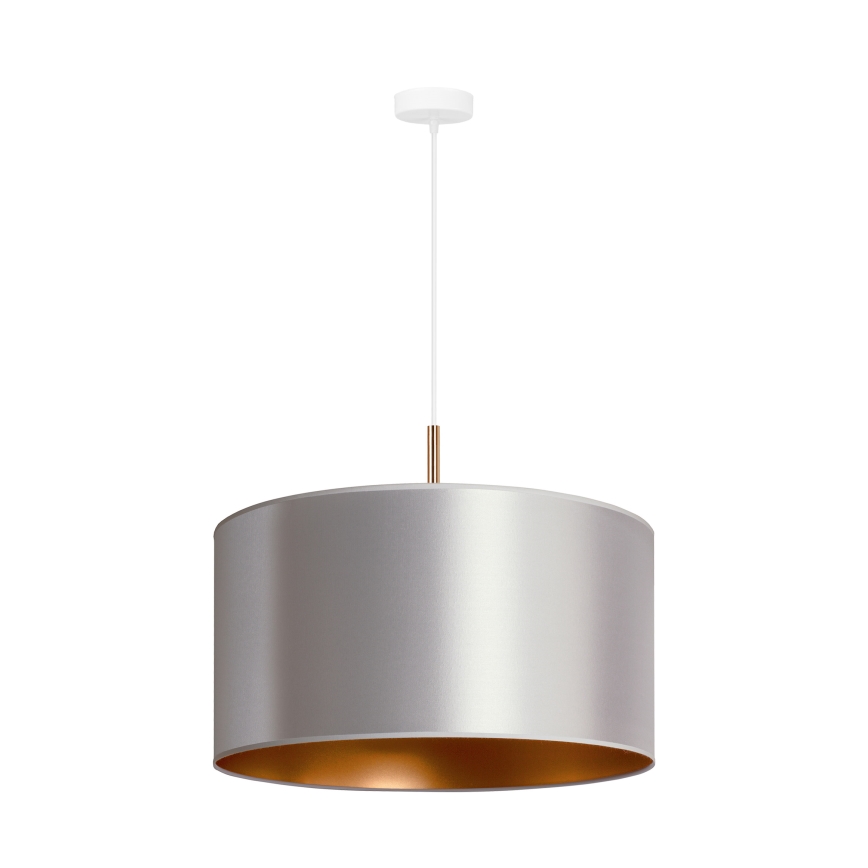 Duolla - Chandelier on a string CANNES 1xE27/15W/230V d. 45 cm silver/copper