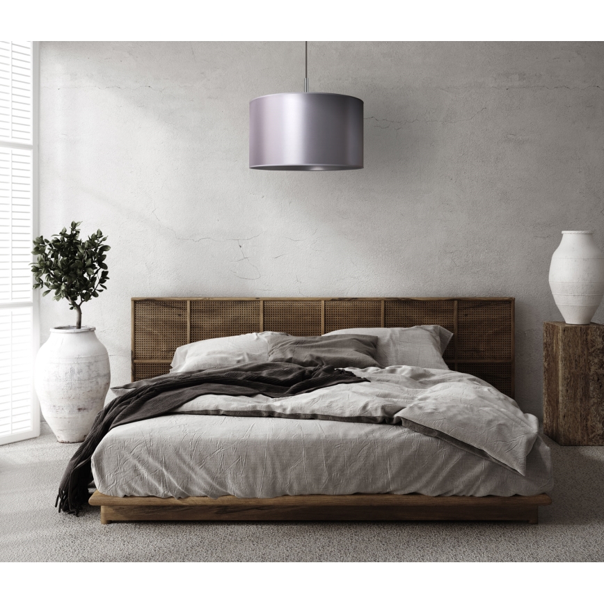 Duolla - Chandelier on a string CANNES 1xE27/15W/230V d. 45 cm silver