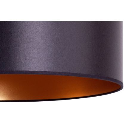 Duolla - Chandelier on a string CANNES 1xE27/15W/230V d. 50 cm black/copper