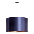 Duolla - Chandelier on a string CANNES 1xE27/15W/230V d. 50 cm blue/copper