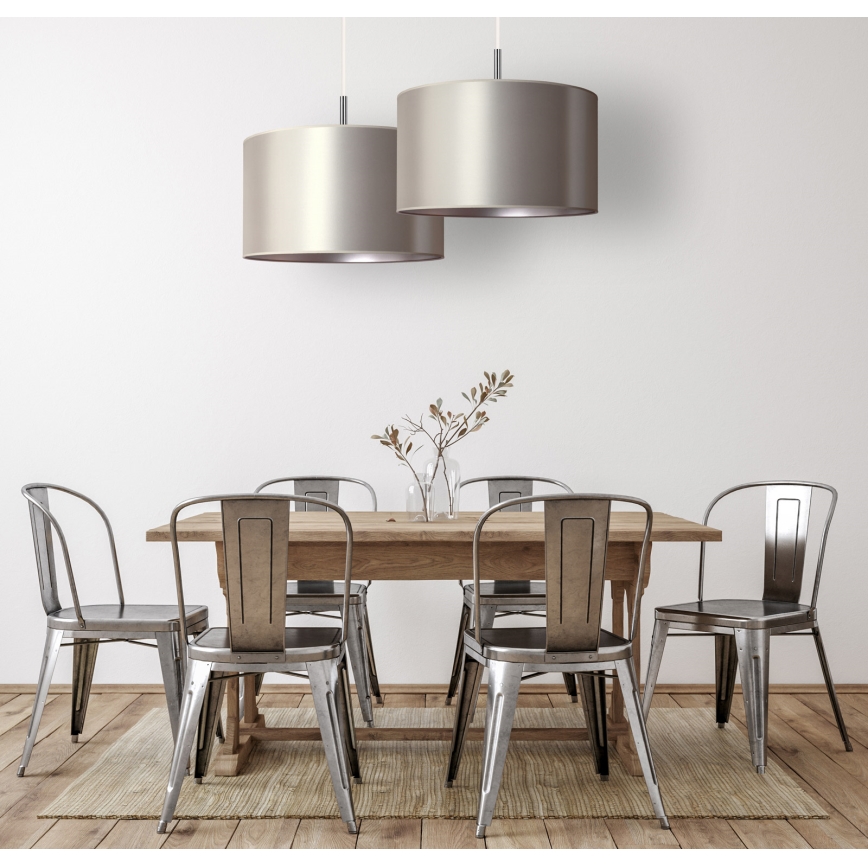 Duolla - Chandelier on a string CANNES 1xE27/15W/230V d. 50 cm silver