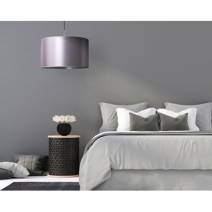 Duolla - Chandelier on a string CANNES 1xE27/15W/230V d. 50 cm silver