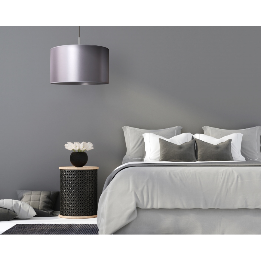 Duolla - Chandelier on a string CANNES 1xE27/15W/230V d. 50 cm silver