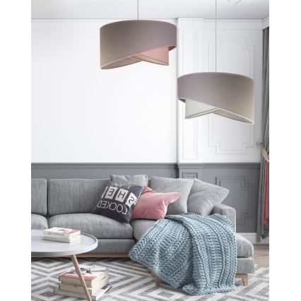 Duolla - Chandelier on a string CELLO 1xE27/40W/230V d. 45 cm grey/green