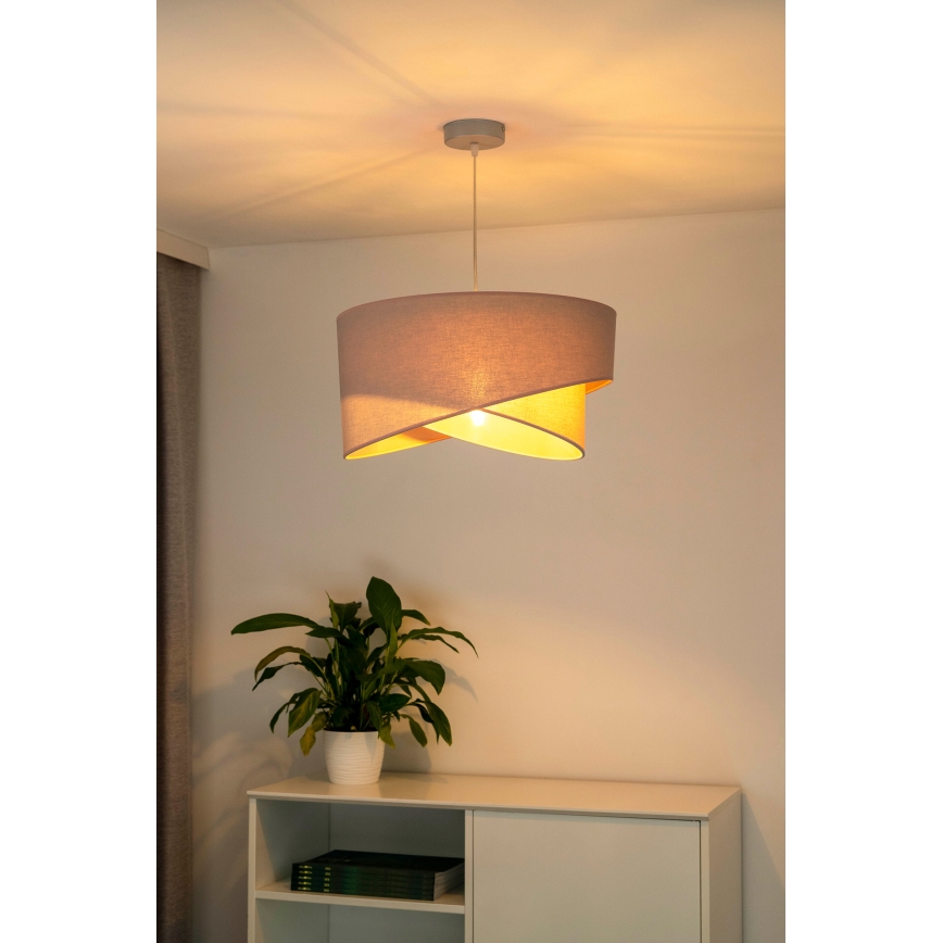 Duolla - Chandelier on a string CELLO 1xE27/40W/230V d. 45 cm pink