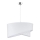 Duolla - Chandelier on a string CELLO 1xE27/40W/230V d. 45 cm white/lace