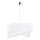 Duolla - Chandelier on a string CELLO 1xE27/40W/230V d. 45 cm white/silver