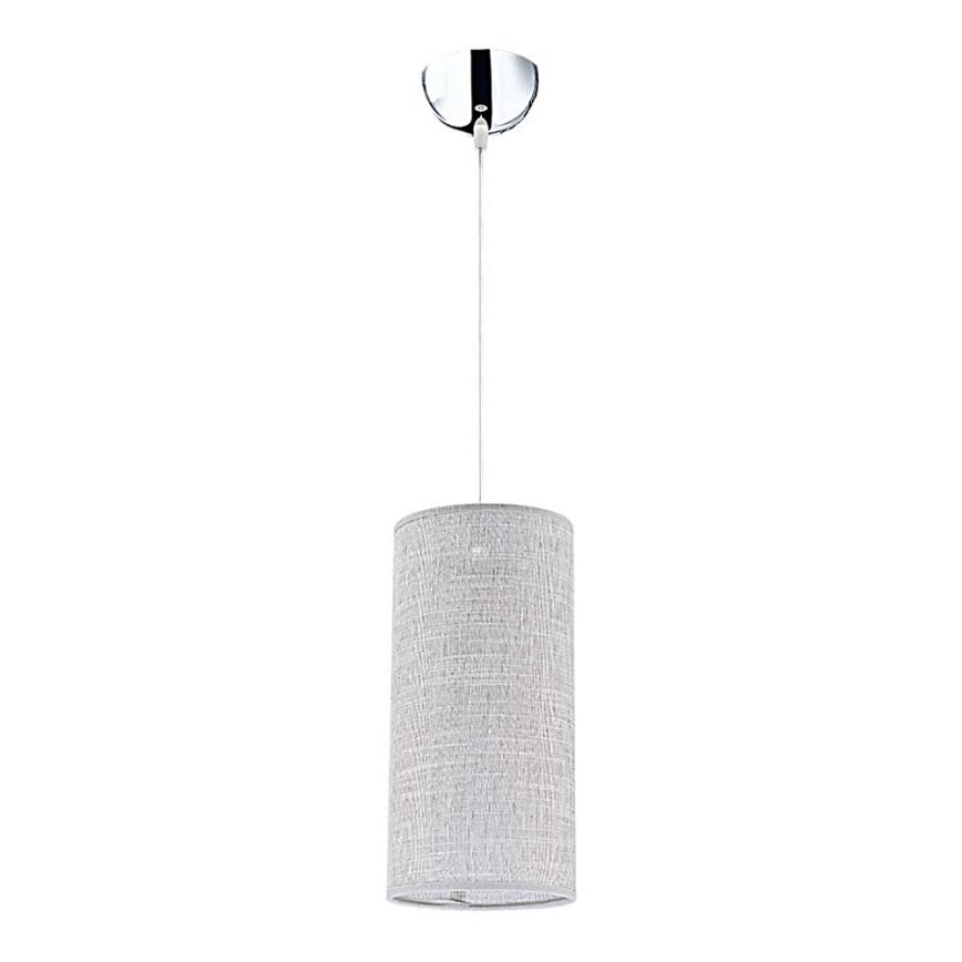 Duolla - Chandelier on a string CIGAR 1xE27/40W/230V d. 15 cm light grey