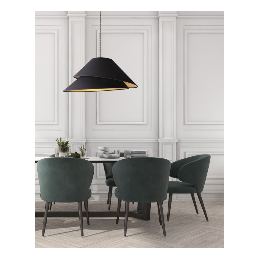 Duolla - Chandelier on a string COCO 1xE27/40W/230V d. 50 cm black