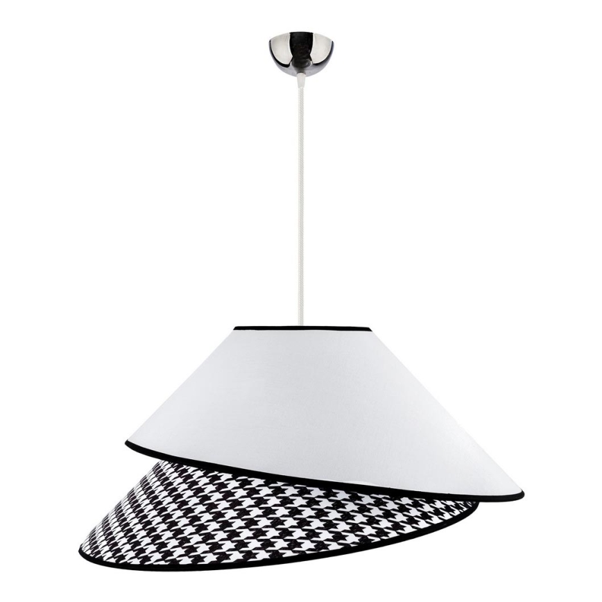 Duolla - Chandelier on a string COCO 1xE27/40W/230V d. 50 cm white/black
