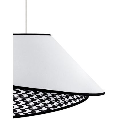 Duolla - Chandelier on a string COCO 1xE27/40W/230V d. 50 cm white/black