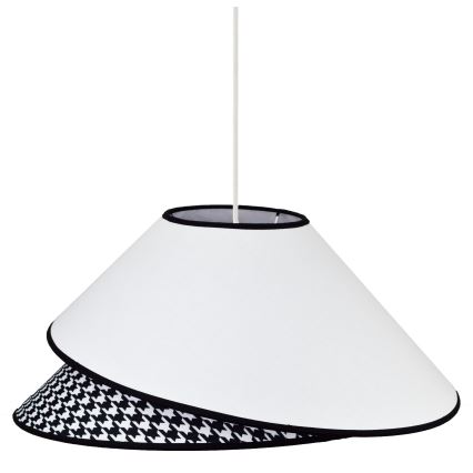 Duolla - Chandelier on a string COCO 1xE27/40W/230V d. 50 cm white/black