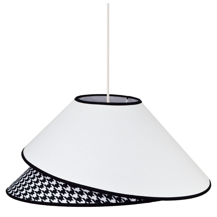 Duolla - Chandelier on a string COCO 1xE27/40W/230V d. 50 cm white/black