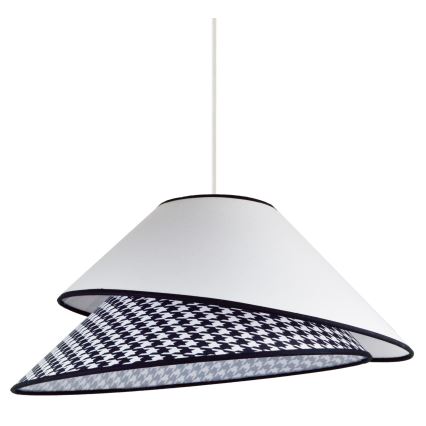 Duolla - Chandelier on a string COCO 1xE27/40W/230V d. 50 cm white/black