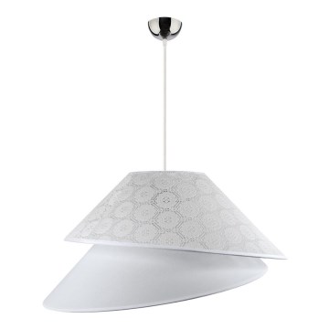 Duolla - Chandelier on a string COCO 1xE27/40W/230V d. 50 cm white