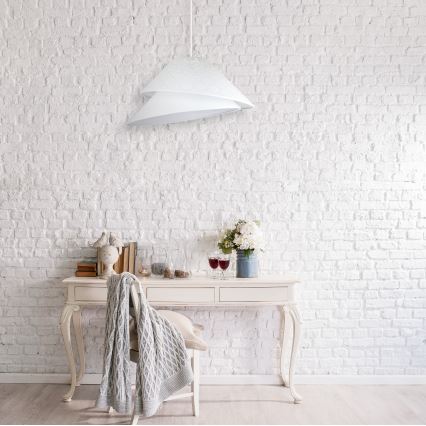 Duolla - Chandelier on a string COCO 1xE27/40W/230V d. 50 cm white