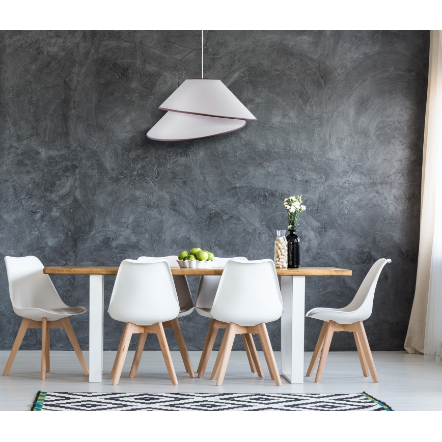 Duolla - Chandelier on a string COCO 1xE27/40W/230V d. 50 cm white