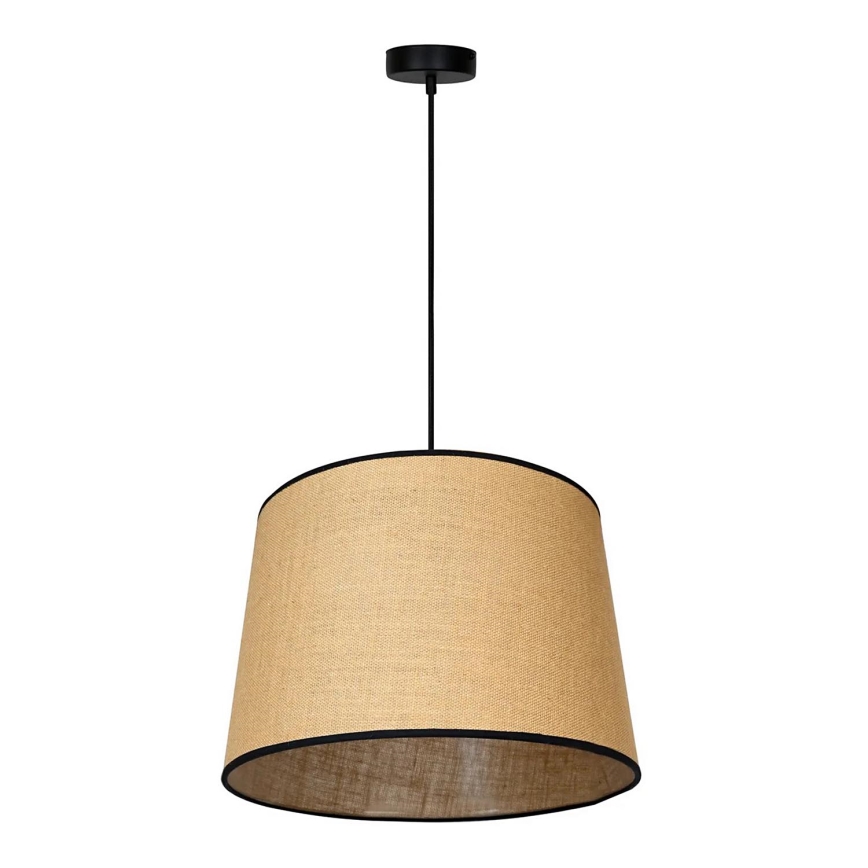 Duolla - Chandelier on a string CONE 1xE27/15W/230V d. 40 cm brown/black
