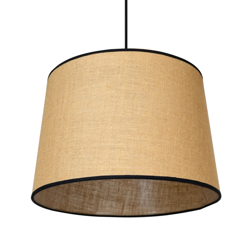 Duolla - Chandelier on a string CONE 1xE27/15W/230V d. 40 cm brown/black