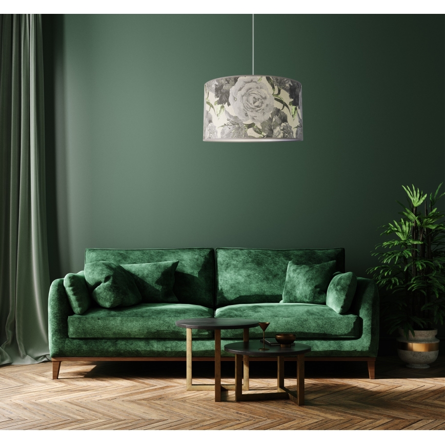 Duolla - Chandelier on a string CONSTANCE 1xE27/40W/230V d. 45 cm grey