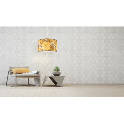 Duolla - Chandelier on a string CONSTANCE 1xE27/40W/230V d. 45 cm yellow
