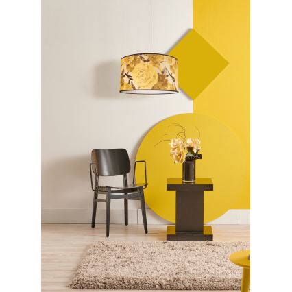 Duolla - Chandelier on a string CONSTANCE 1xE27/40W/230V d. 45 cm yellow