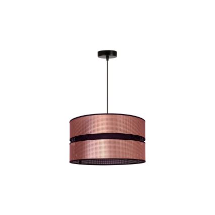 Duolla - Chandelier on a string COPPER SHINY 1xE27/15W/230V d. 40 cm copper/black