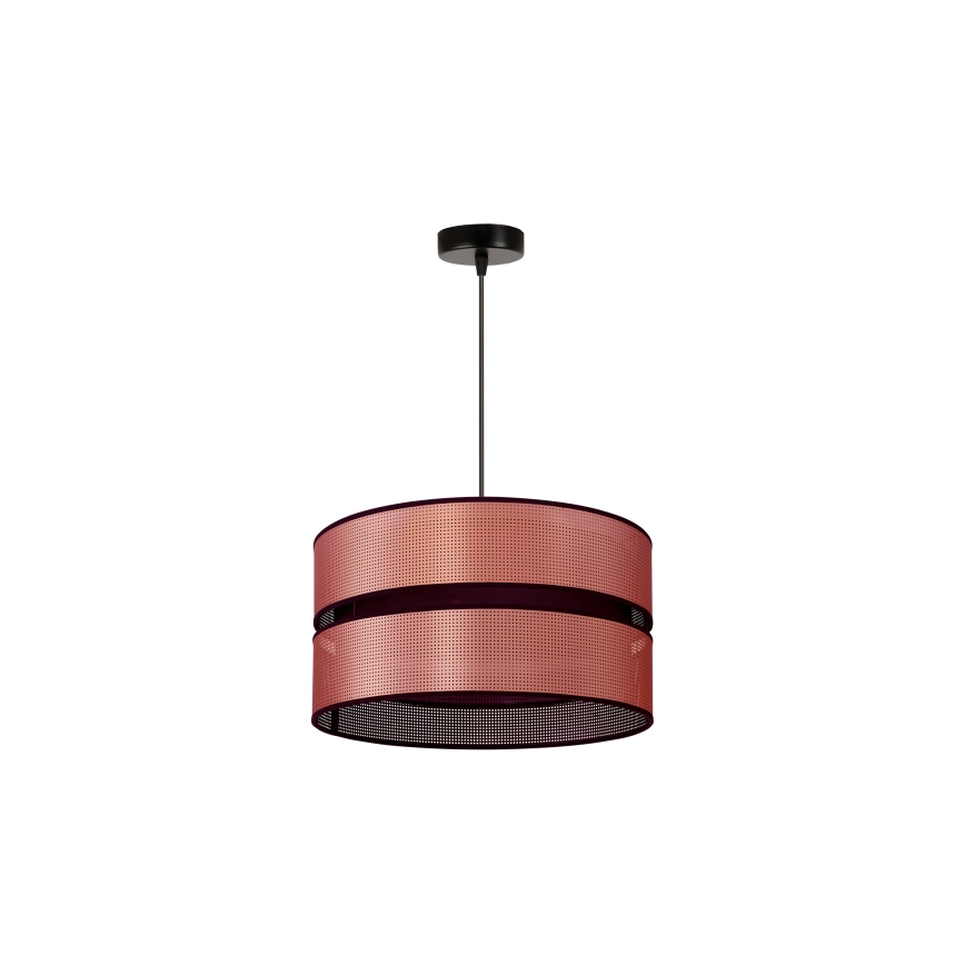 Duolla - Chandelier on a string COPPER SHINY 1xE27/15W/230V d. 40 cm copper/black