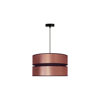 Duolla - Chandelier on a string COPPER SHINY 1xE27/15W/230V d. 40 cm copper/black