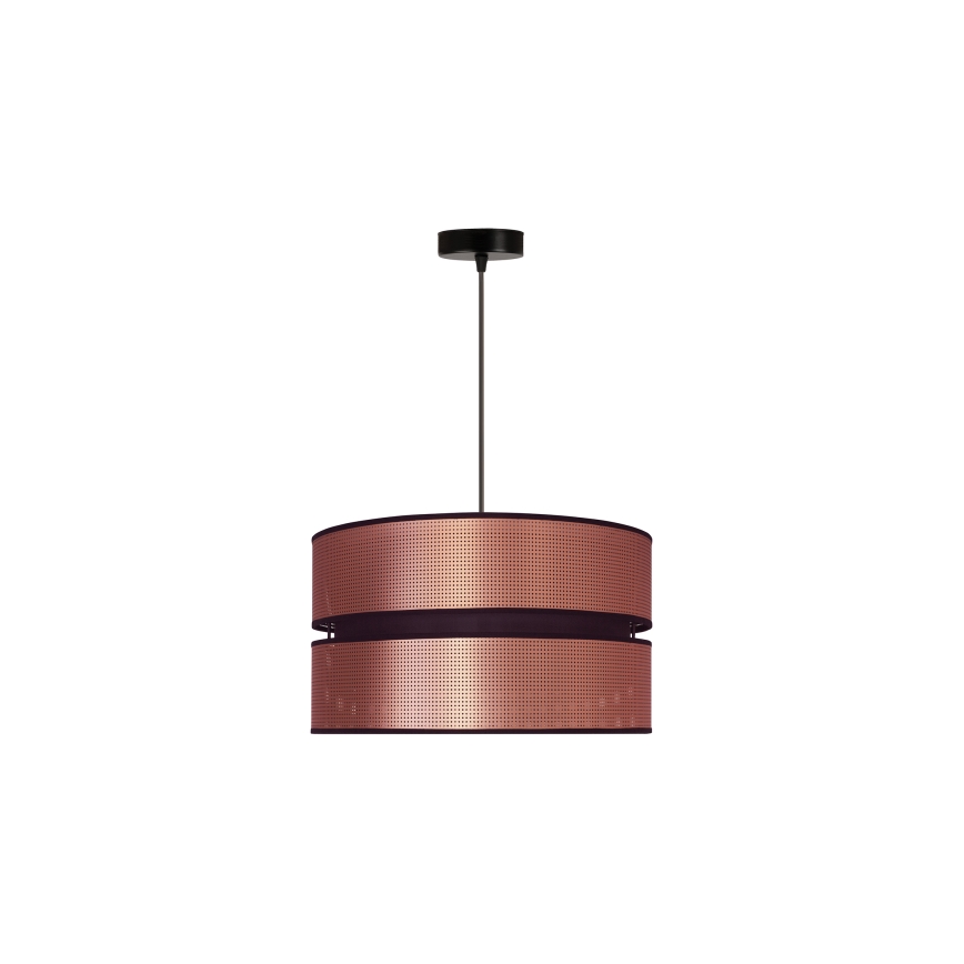 Duolla - Chandelier on a string COPPER SHINY 1xE27/15W/230V d. 40 cm copper/black