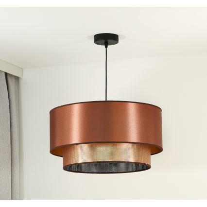 Duolla - Chandelier on a string COPPER SHINY 1xE27/15W/230V d. 45 cm copper