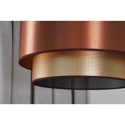 Duolla - Chandelier on a string COPPER SHINY 1xE27/15W/230V d. 45 cm copper