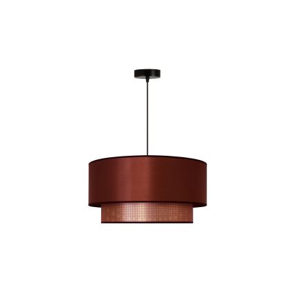 Duolla - Chandelier on a string COPPER SHINY 1xE27/15W/230V d. 45 cm copper