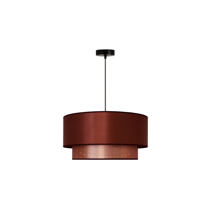 Duolla - Chandelier on a string COPPER SHINY 1xE27/15W/230V d. 45 cm copper
