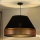 Duolla - Chandelier on a string COPPER SHINY 1xE27/15W/230V d. 60 cm black/copper
