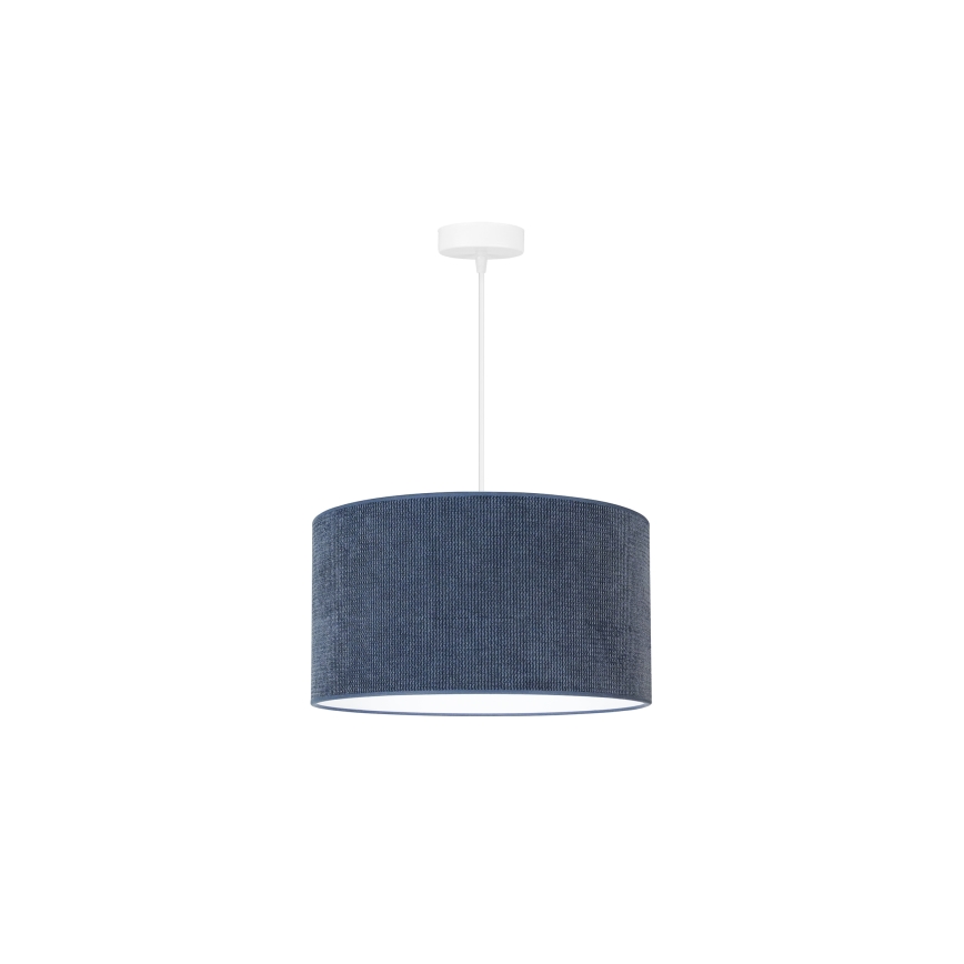 Duolla - Chandelier on a string CORDUROY 1xE27/15W/230V d. 40 cm dark blue