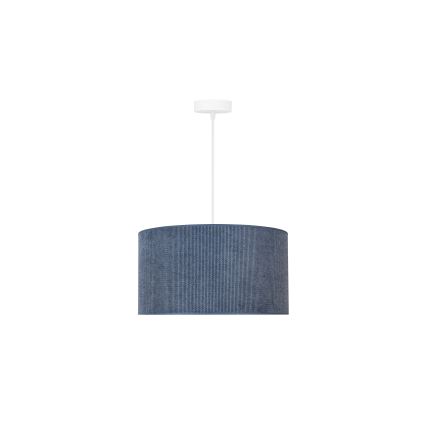 Duolla - Chandelier on a string CORDUROY 1xE27/15W/230V d. 40 cm dark blue