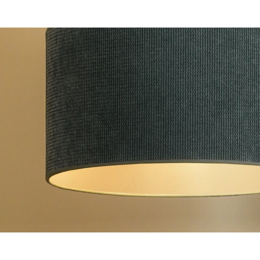 Duolla - Chandelier on a string CORDUROY 1xE27/15W/230V d. 40 cm light blue