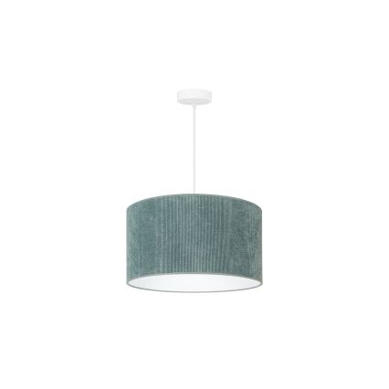 Duolla - Chandelier on a string CORDUROY 1xE27/15W/230V d. 40 cm light blue