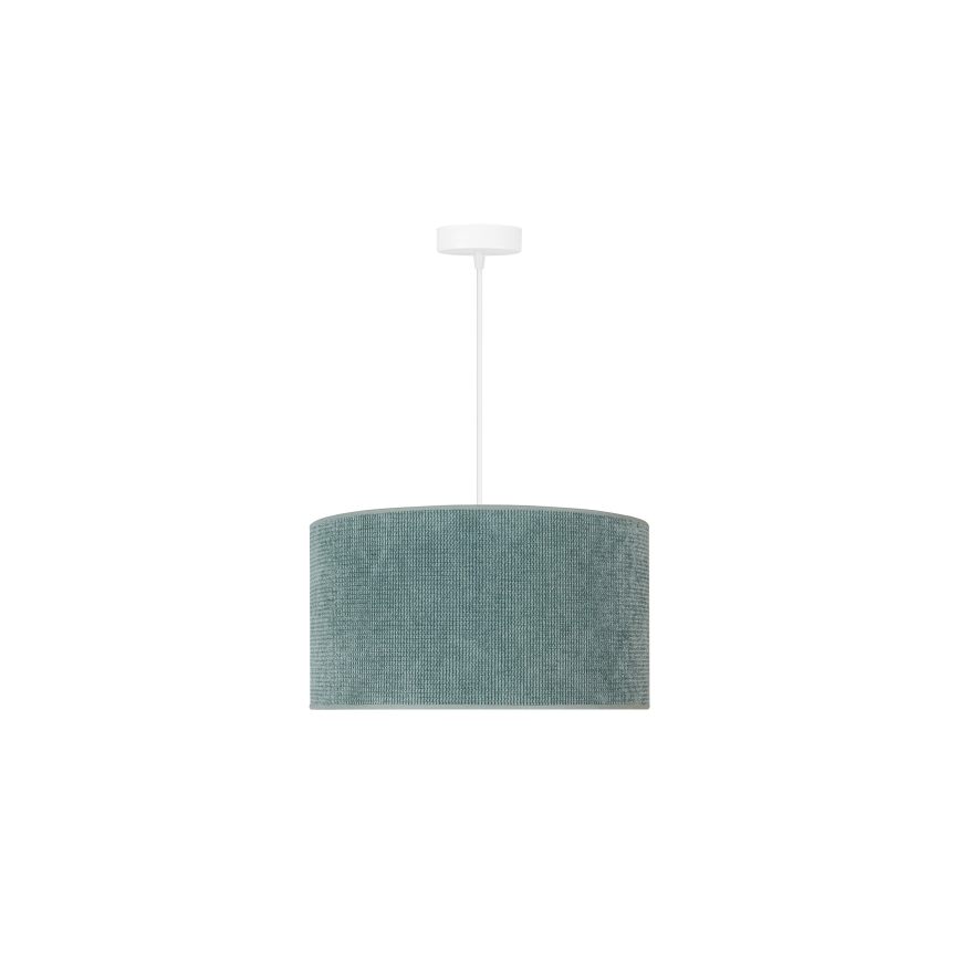 Duolla - Chandelier on a string CORDUROY 1xE27/15W/230V d. 40 cm light blue