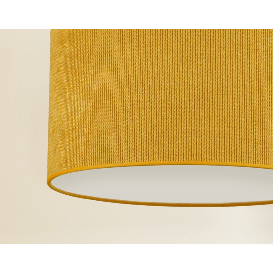 Duolla - Chandelier on a string CORDUROY 1xE27/15W/230V d. 40 cm yellow