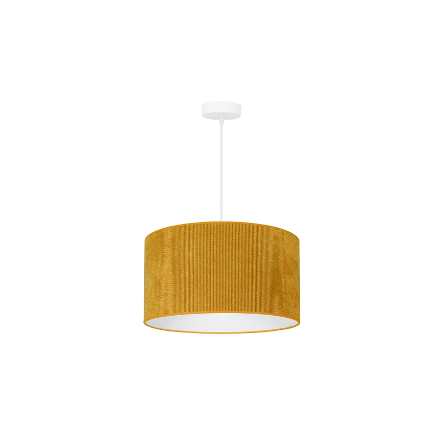 Duolla - Chandelier on a string CORDUROY 1xE27/15W/230V d. 40 cm yellow