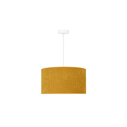 Duolla - Chandelier on a string CORDUROY 1xE27/15W/230V d. 40 cm yellow